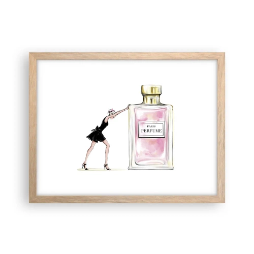 Poster in light oak frame - The Essence of Womanhood - 40x30 cm