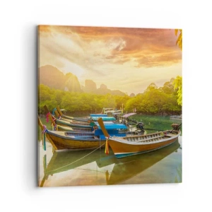 Canvas picture - At the Start of a Busy Day - 70x70 cm