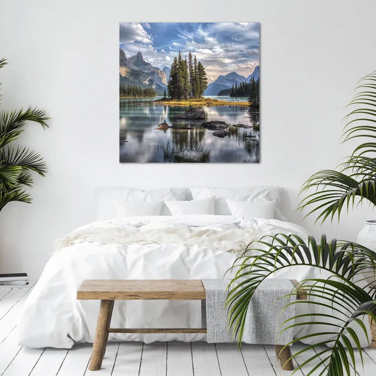Canvas picture - By Big and Clear Waters - 60x60 cm