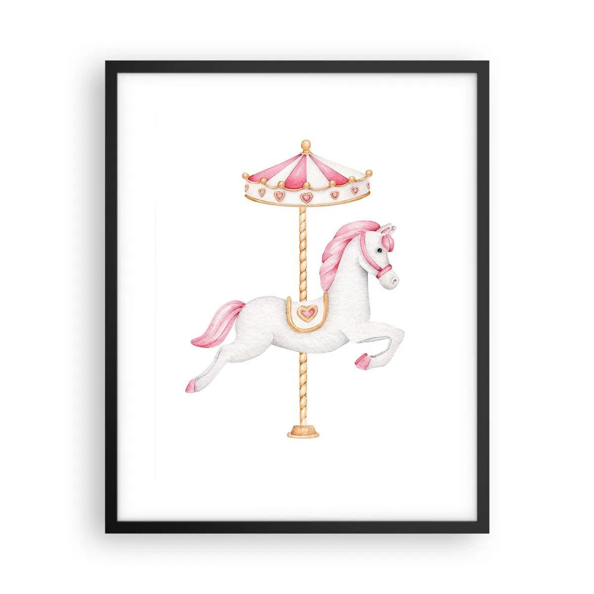 Poster in black frame - Off the Hoofs - 40x50 cm