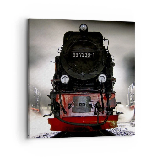 Canvas picture - Standing and Wheezing, Panting and Blowing - 70x70 cm