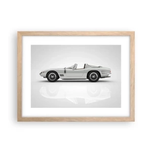 Poster in light oak frame - Promise of Fun - 40x30 cm