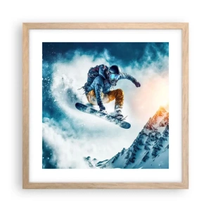 Poster in light oak frame - Extreme Emotions - 40x40 cm