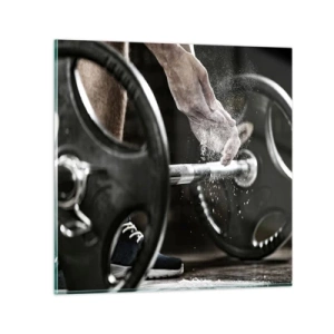 Glass picture - Challenge Accepted! - 40x40 cm