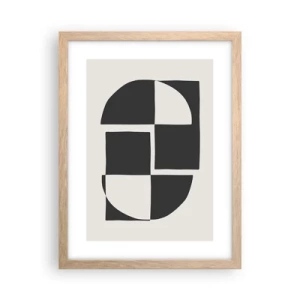 Poster in light oak frame - Antithesis-Synthesis - 30x40 cm