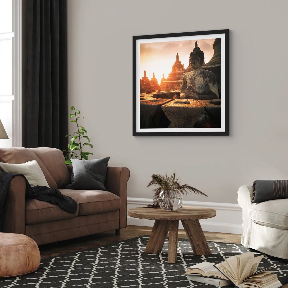 Poster in black frame - Weather of Great Wisdom - 60x60 cm