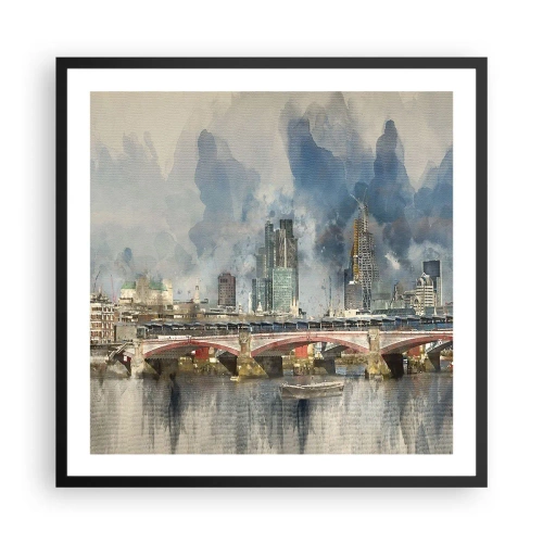 Poster in black frame - London in Its Beauty - 60x60 cm