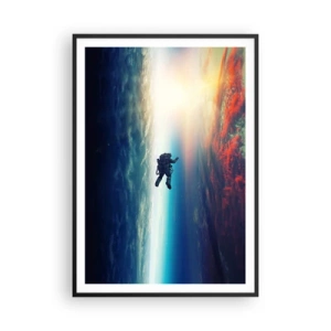 Poster in black frame - Confronting the Universe - 70x100 cm