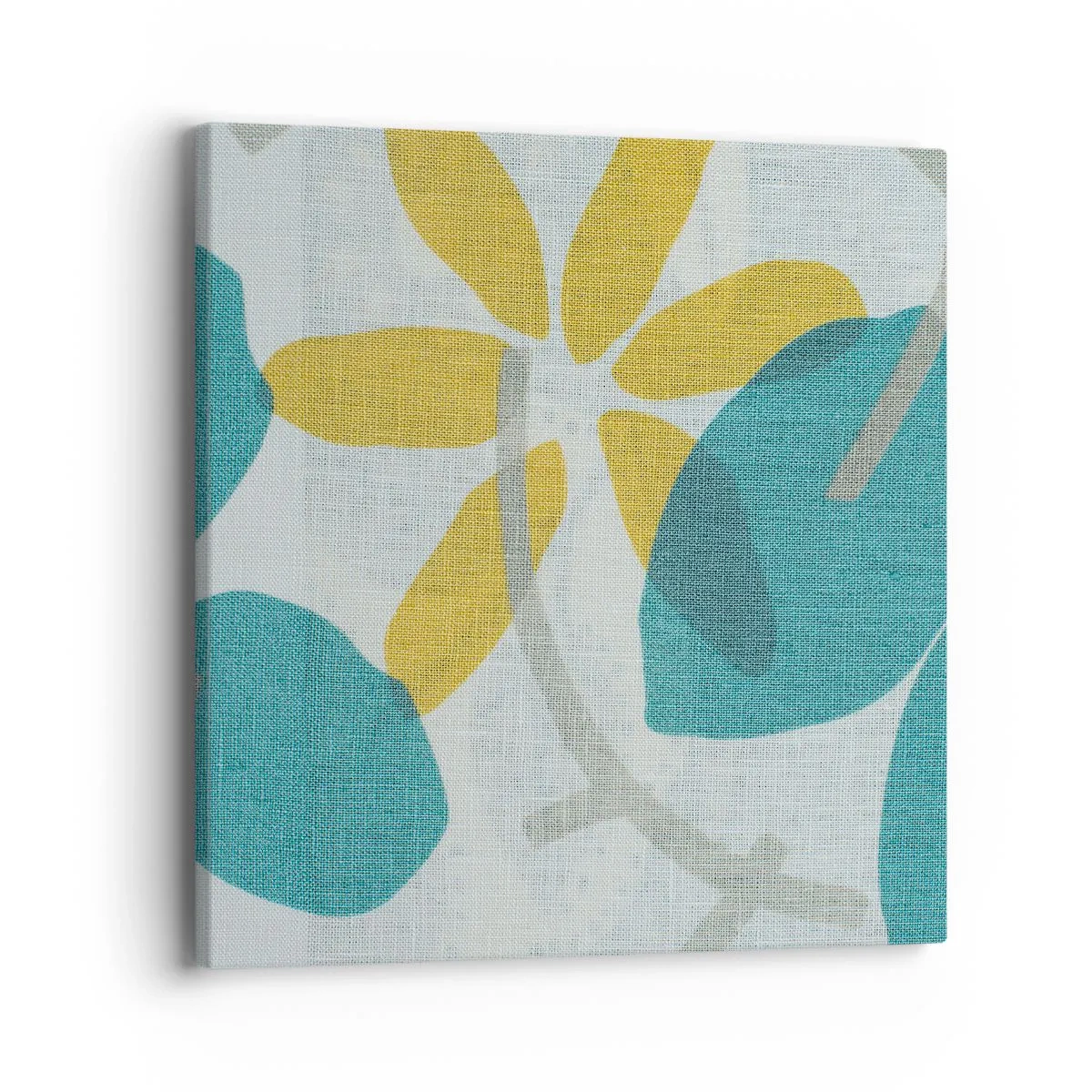 Canvas picture - Among Azure Leaves - 40x40 cm