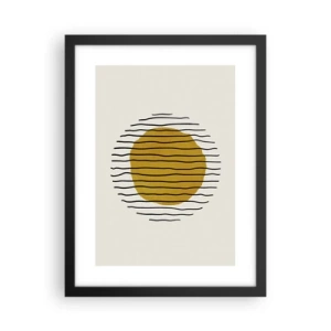 Poster in black frame - Abstract Shivering from Heat - 30x40 cm