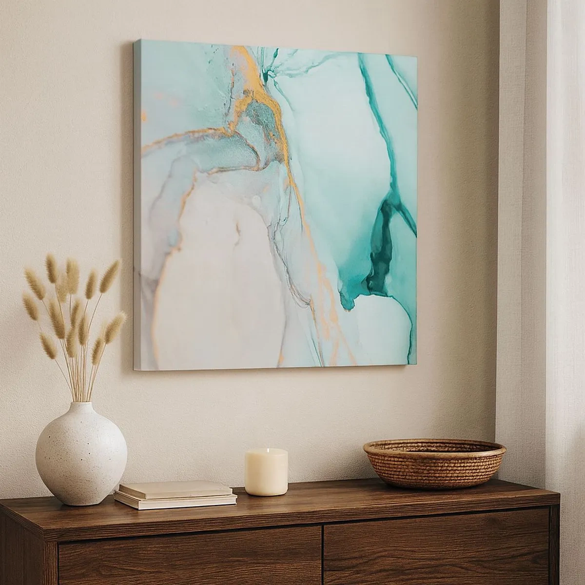 Canvas picture - Dance of Shapes and Colours - 30x30 cm