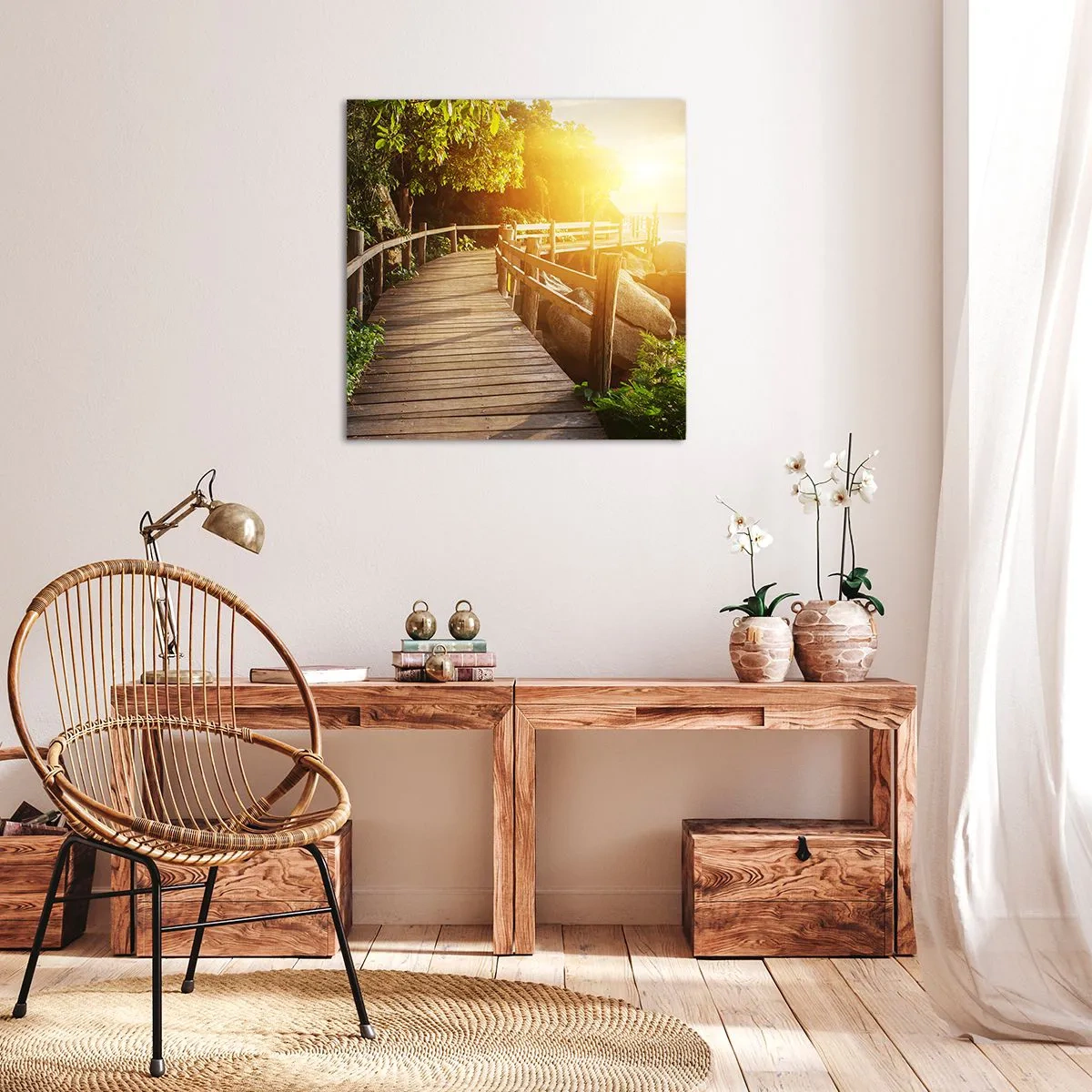 Canvas picture - Another Bend, New Wonders - 30x30 cm