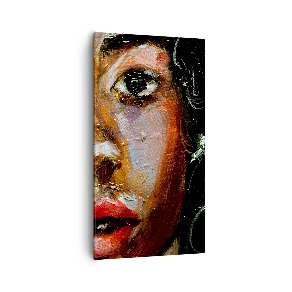 Canvas picture - Black and Shine - 55x100 cm