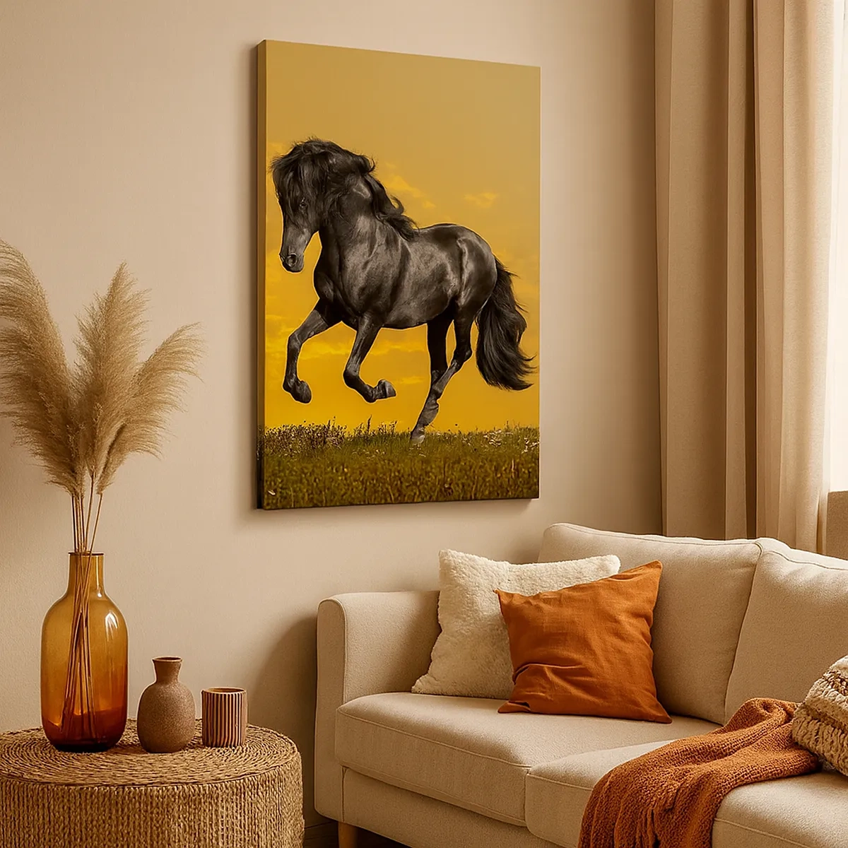 Canvas picture - Beautiful, Free and Wild - 50x70 cm