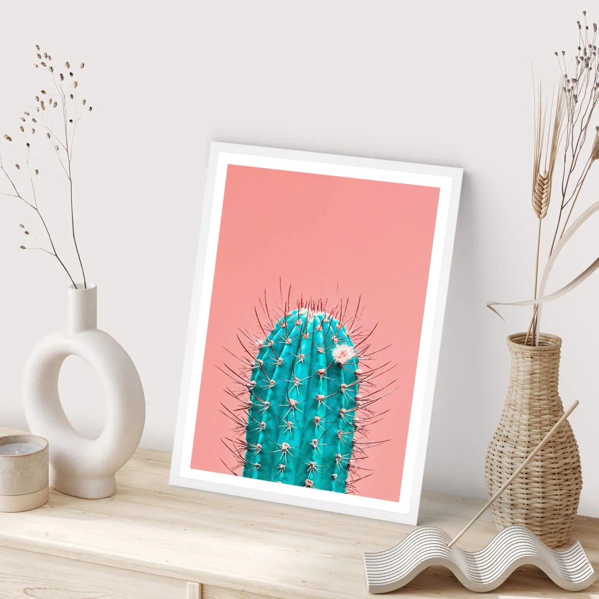 Poster in white frmae - Just Look - 50x70 cm