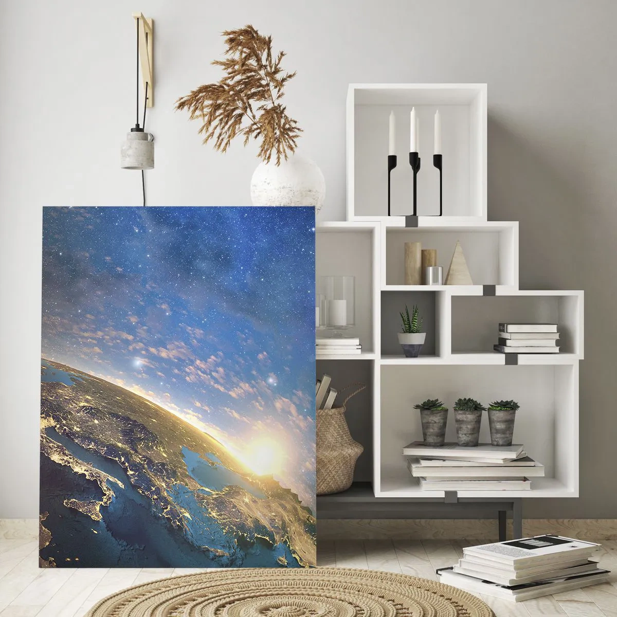 Glass picture - Let's Look at Each Other from a Distance - 50x70 cm