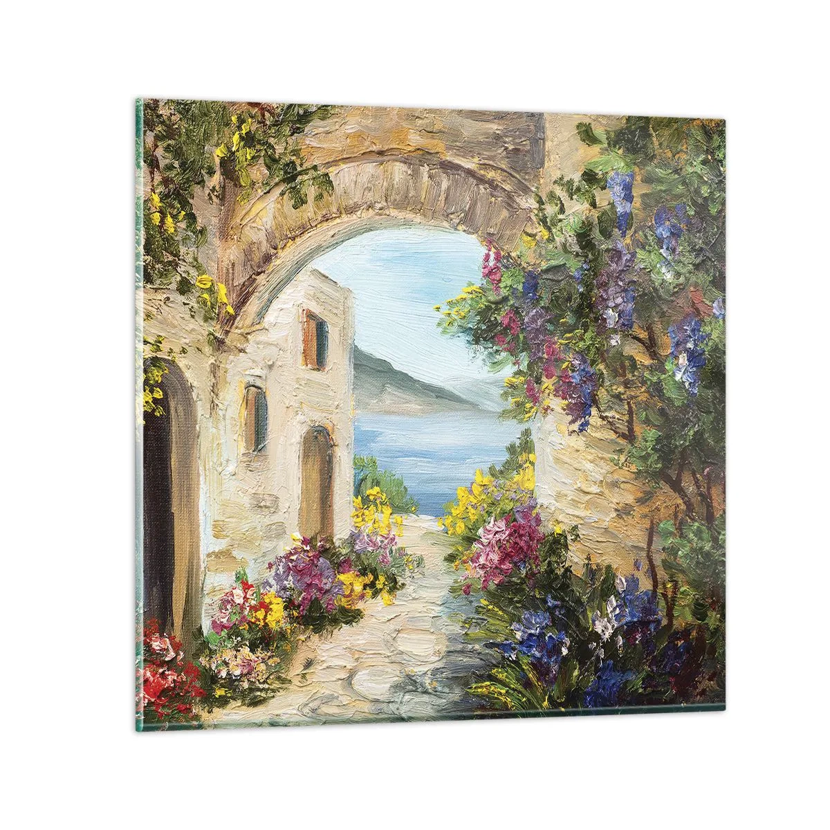 Glass picture - Charm of a Sea Province - 50x50 cm
