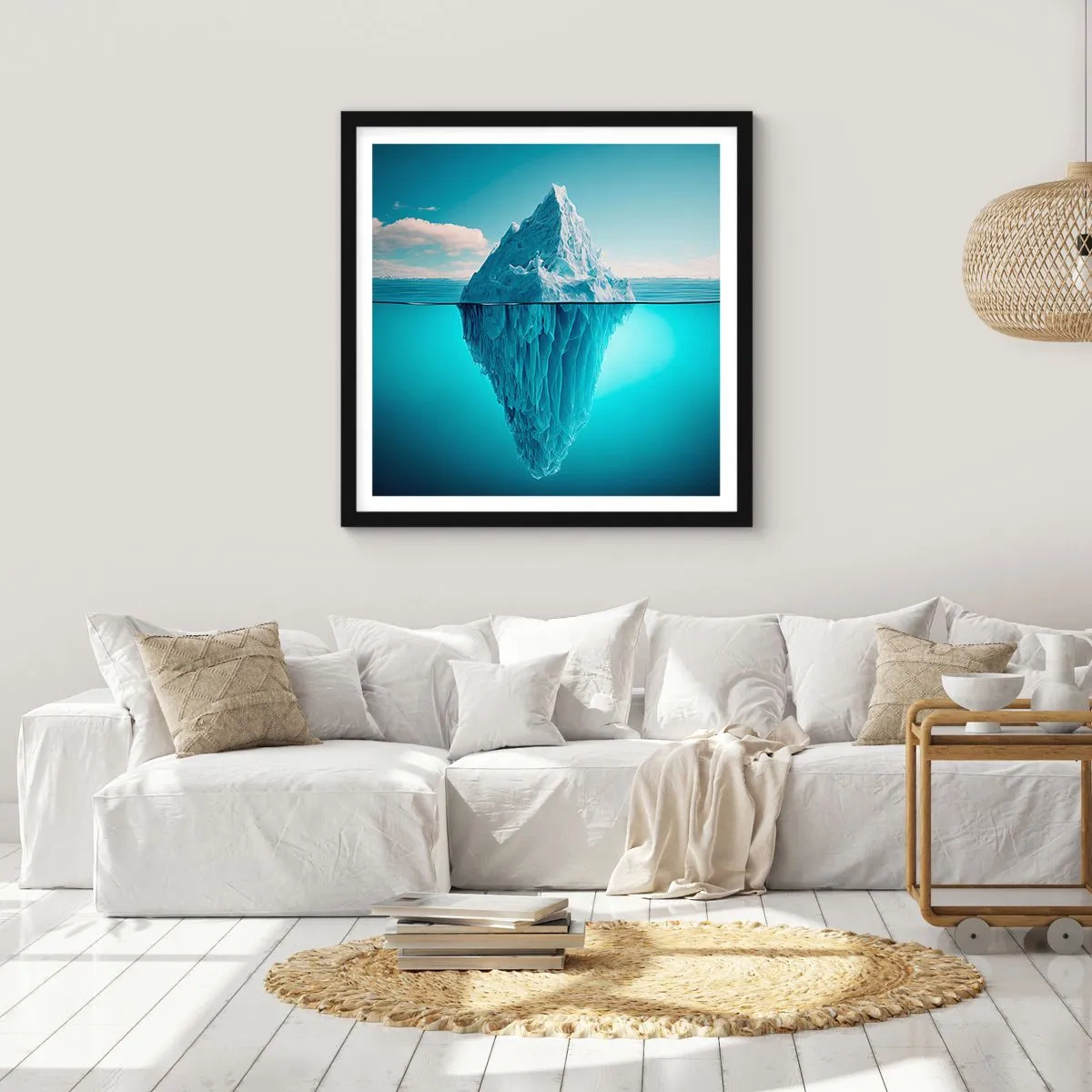 Poster in black frame - Ice Queen - 60x60 cm