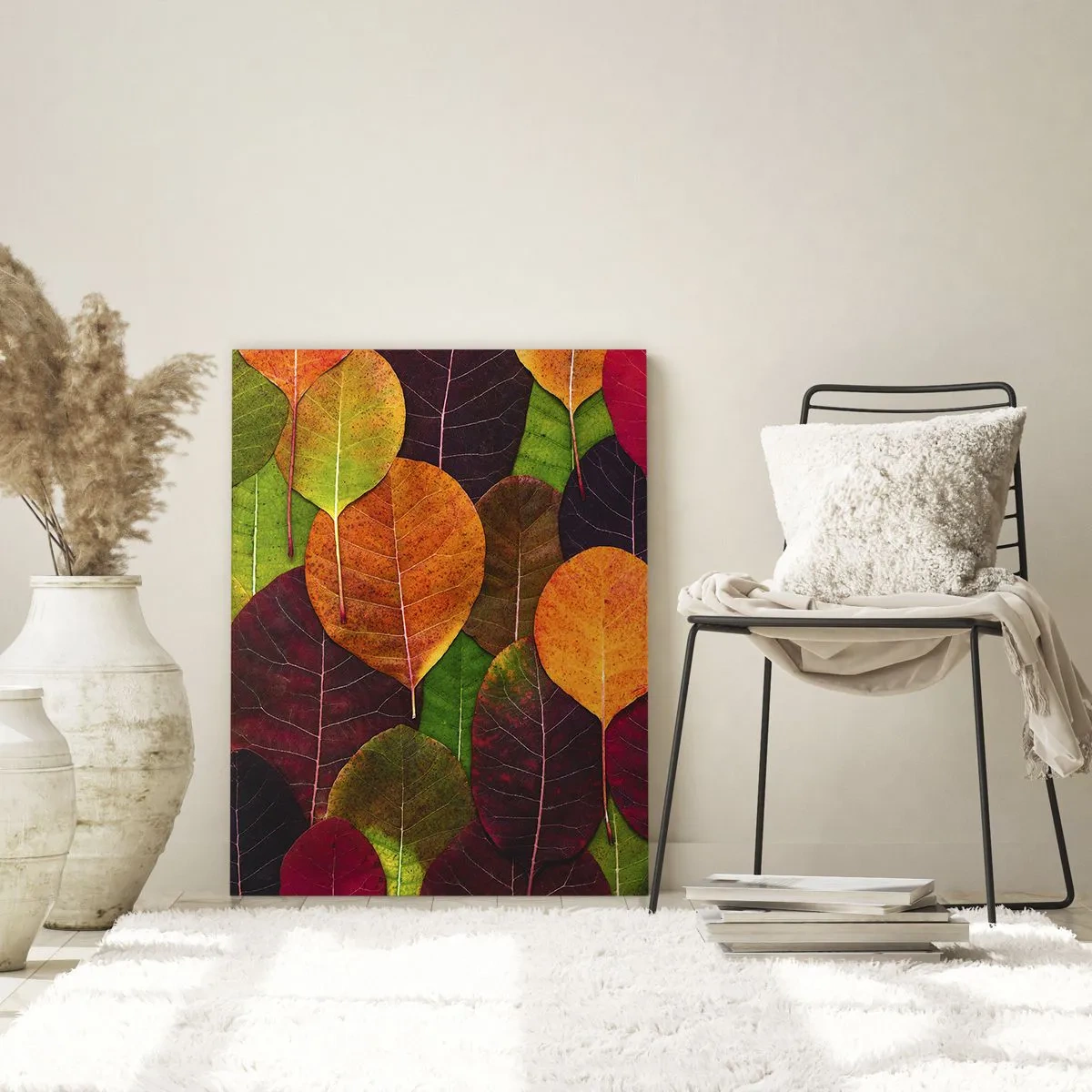 Glass picture - Autumn Mosaics - 50x70 cm