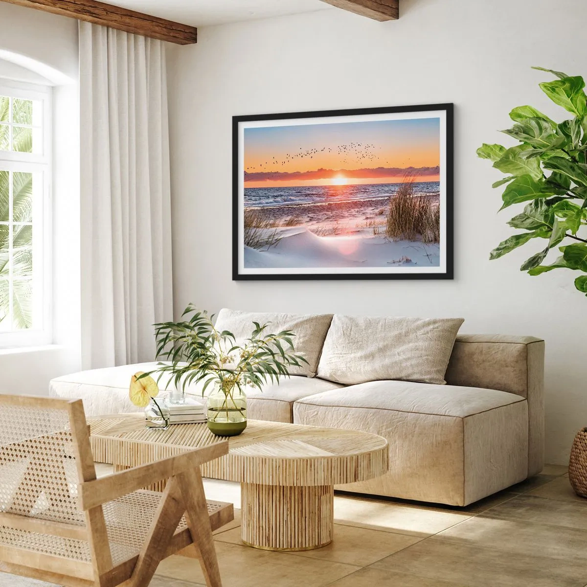 Poster in black frame - Horizontal Landscape - 100x70 cm