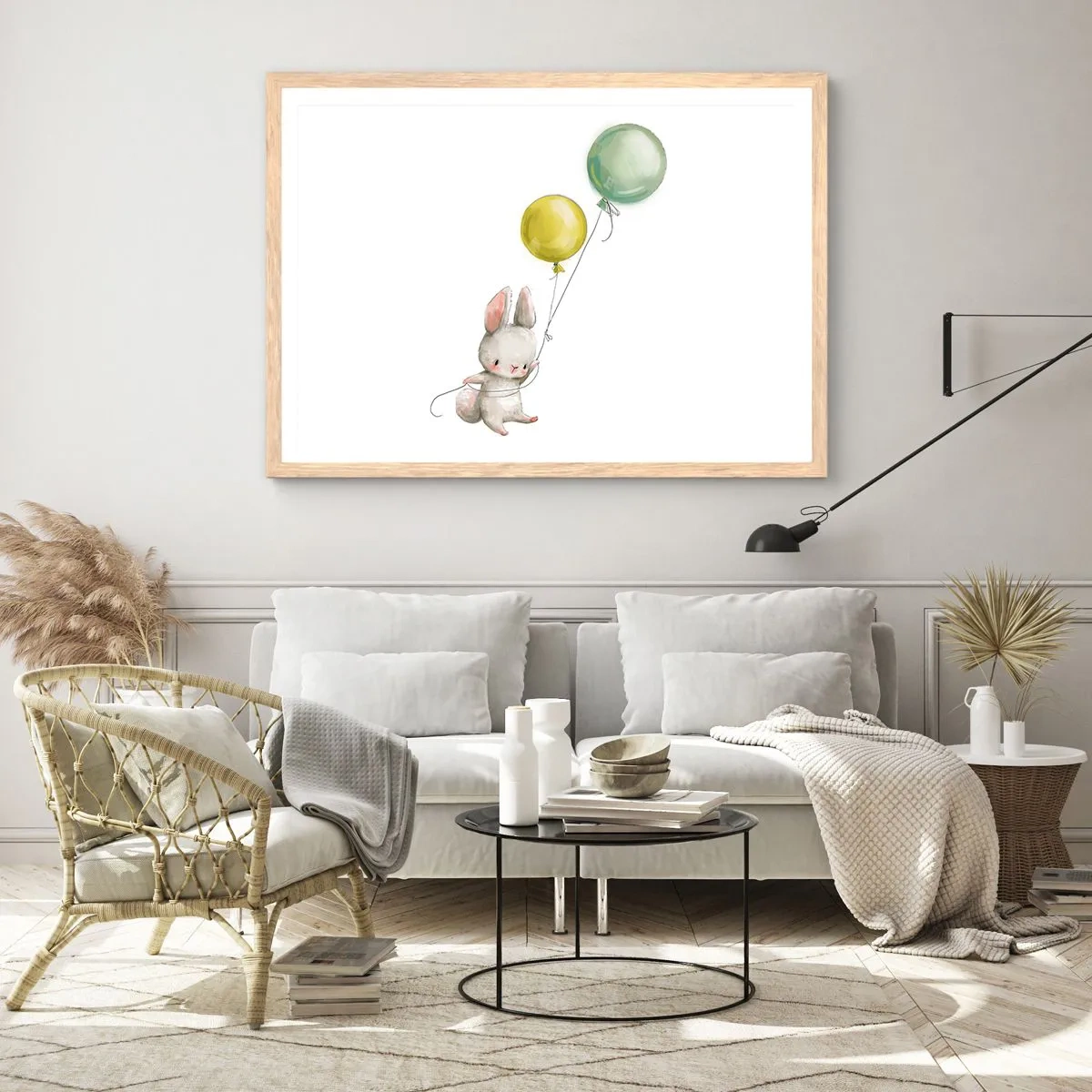 Poster in light oak frame - I Will Fly Too! - 40x30 cm