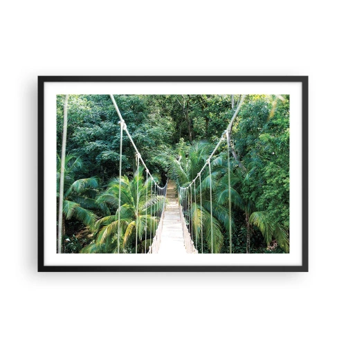 Poster in black frame - Welcome to the Jungle! - 70x50 cm