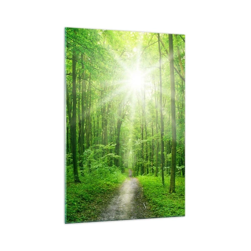 Glass picture - Green Cathedral - 70x100 cm