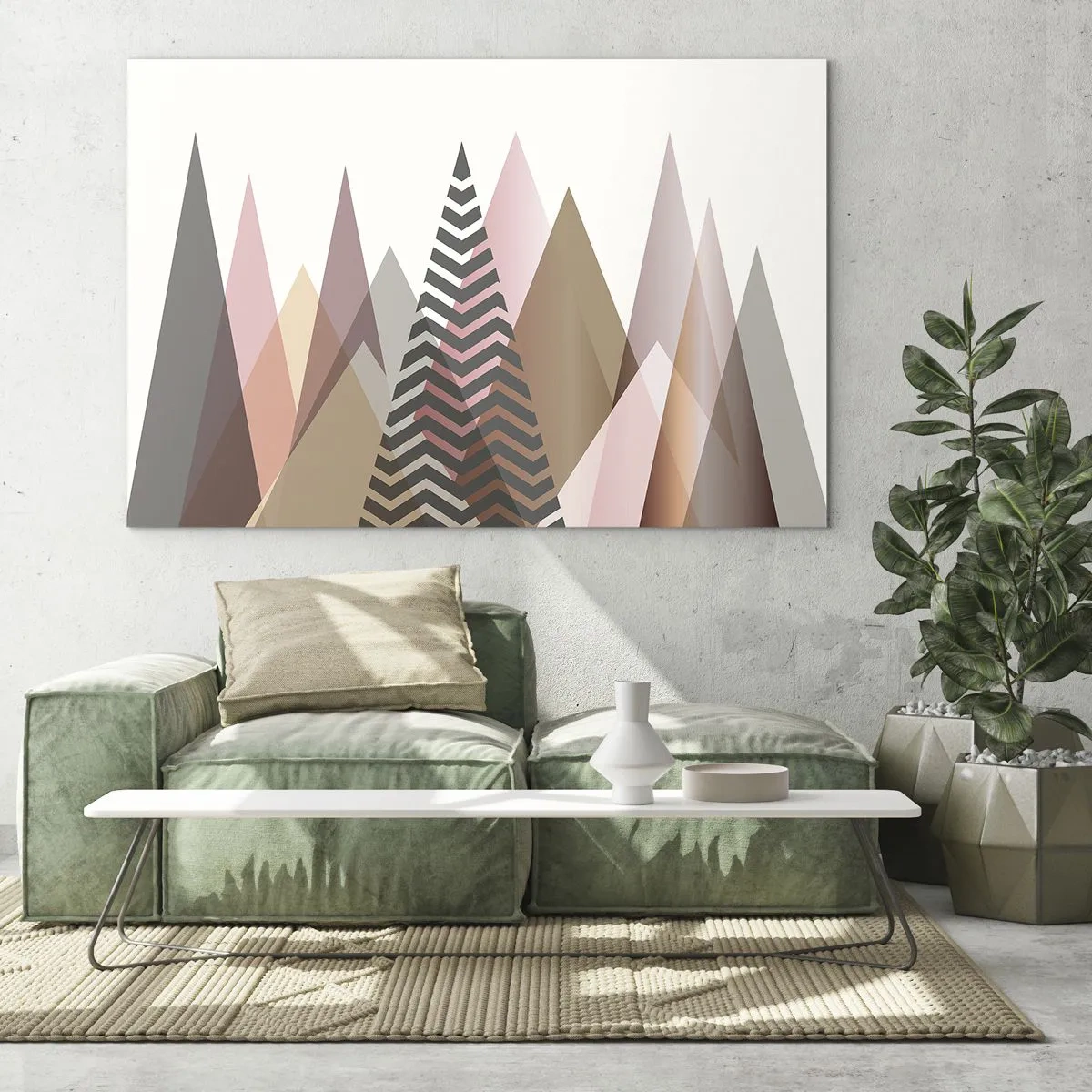 Glass picture - View of the Piramide - 120x80 cm