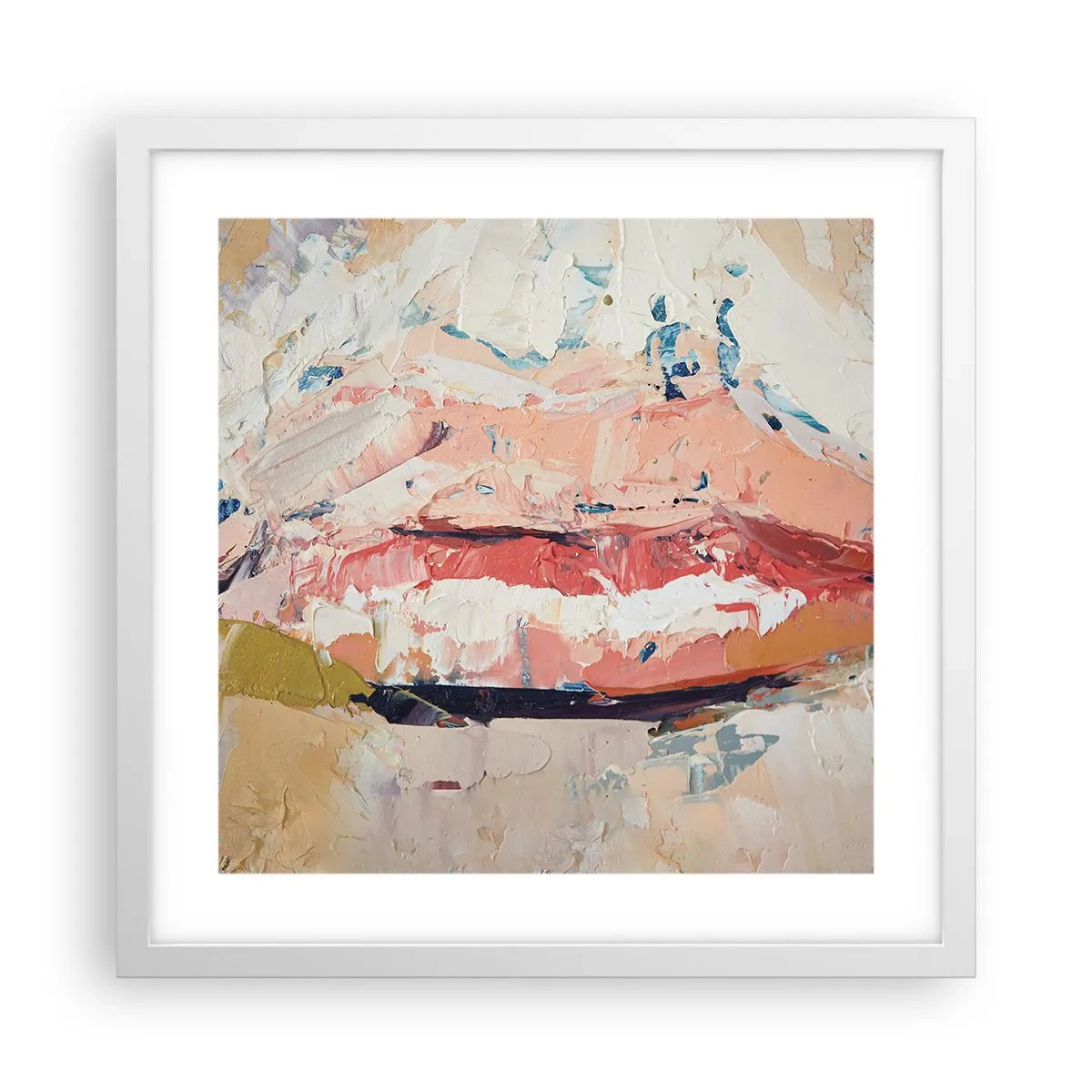Poster in white frmae - It Awakens the Senses - 40x40 cm