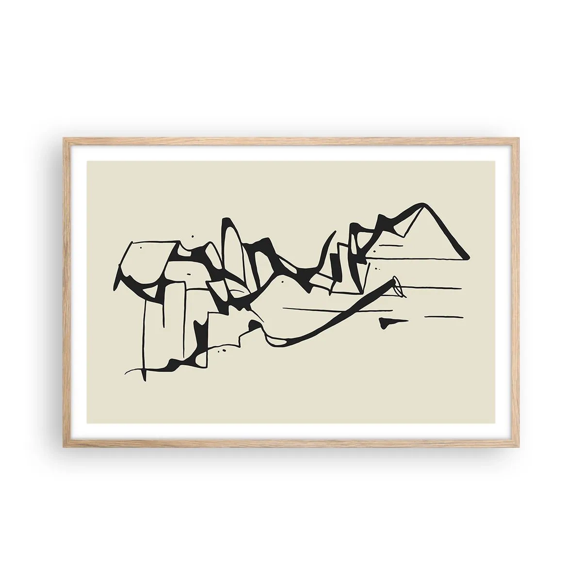Poster in light oak frame - Maybe Landscape - 91x61 cm