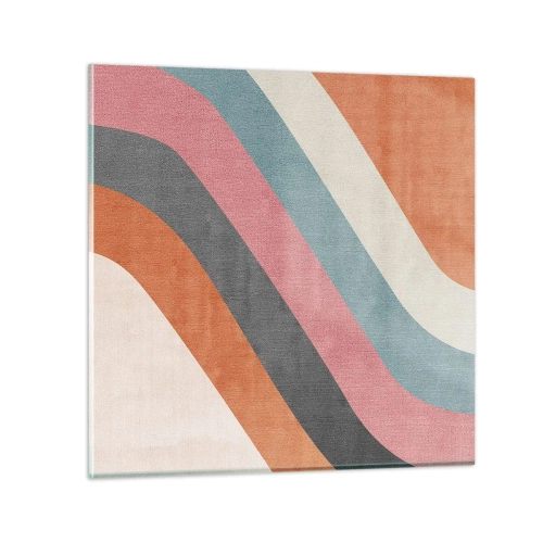Glass picture - Diagonal Composition - Movement - 50x50 cm