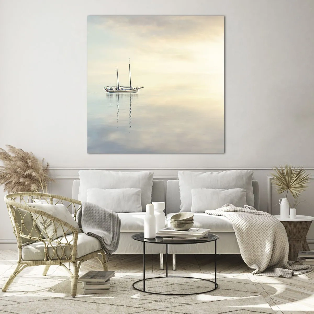 Glass picture - In the Sea of Silence - 40x40 cm