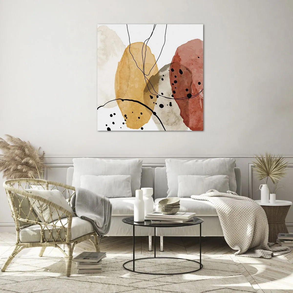 Glass picture - Like a Light Air - 40x40 cm