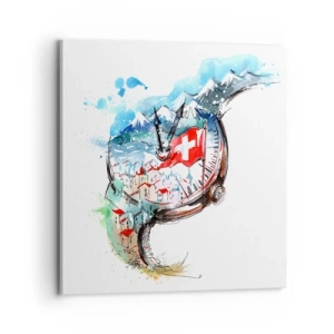 Canvas picture - Spirit of Switzerland - 70x70 cm