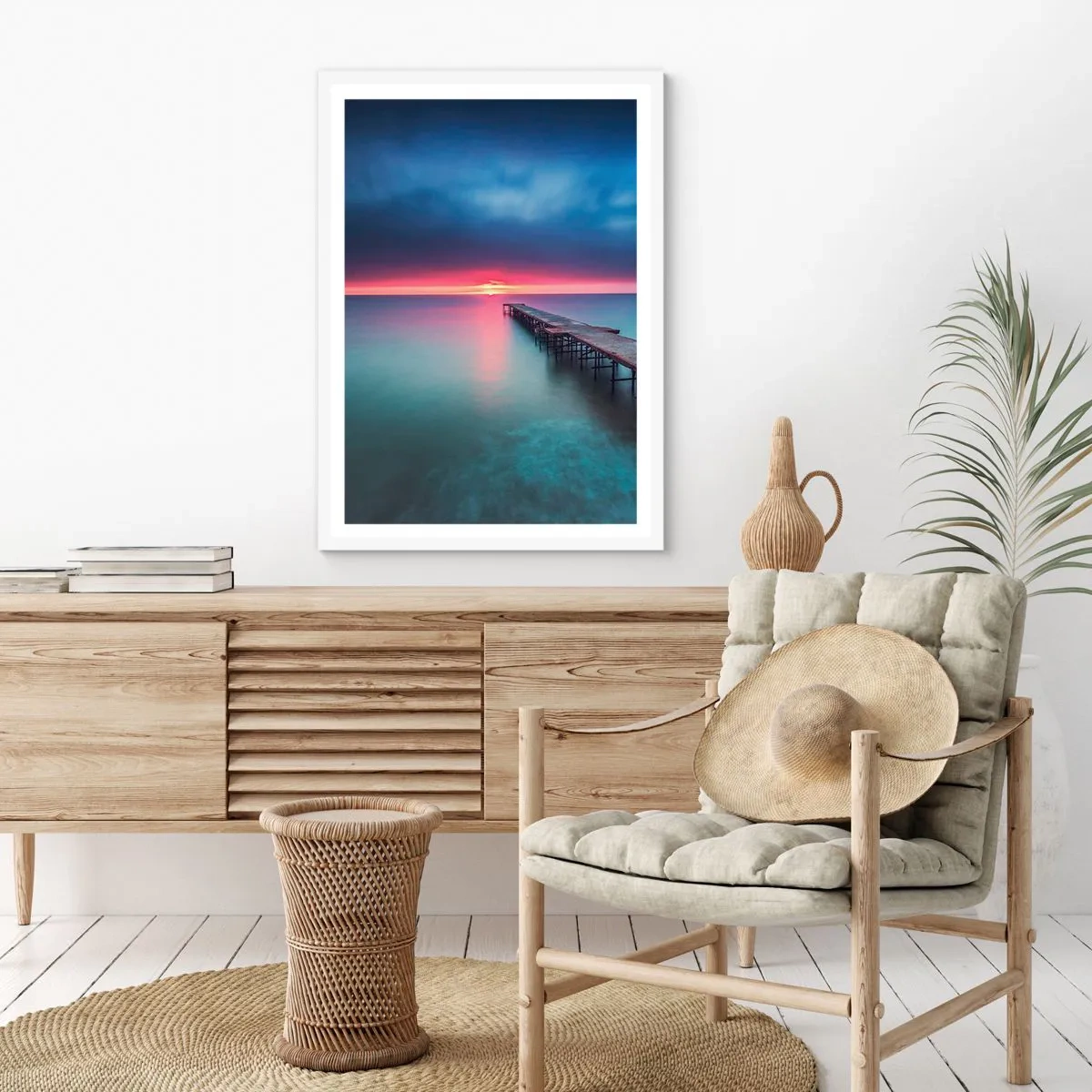 Poster in white frmae - Between Heaven and Earth - 40x50 cm