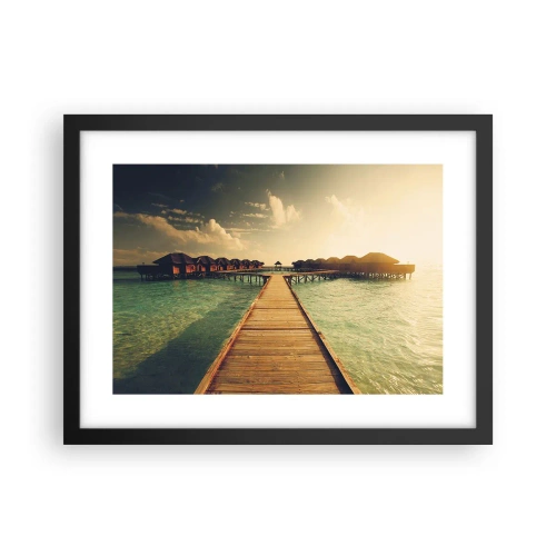 Poster in black frame - Warm Welcome - 40x30 cm