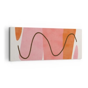 Canvas picture - Gentle Movement of forms - 100x40 cm
