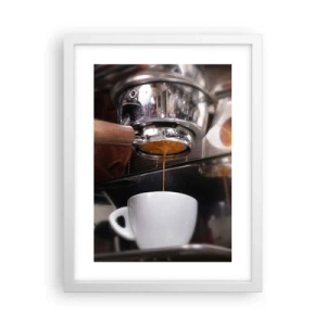 Poster in white frmae - Good Moment of the Day - 30x40 cm