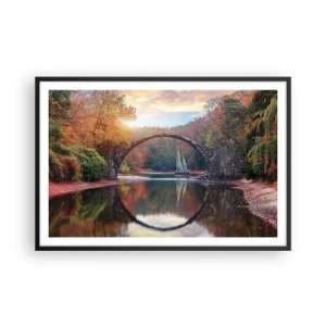 Poster in black frame - On the Other Side of a Mirror - 91x61 cm