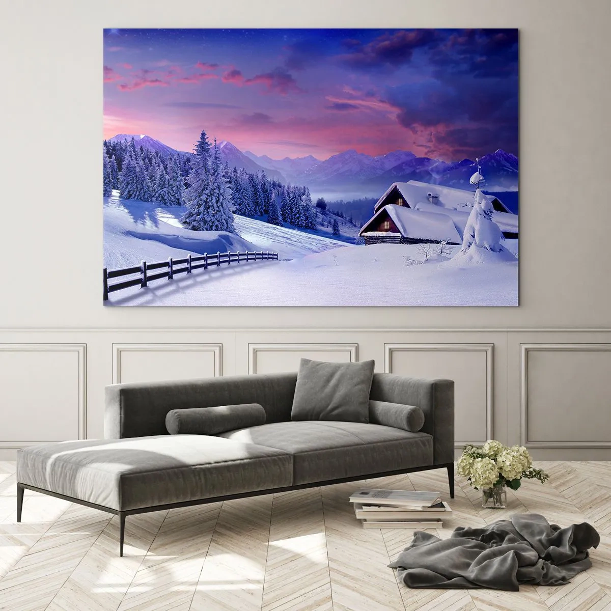 Glass picture - Silent Night - 120x80 cm