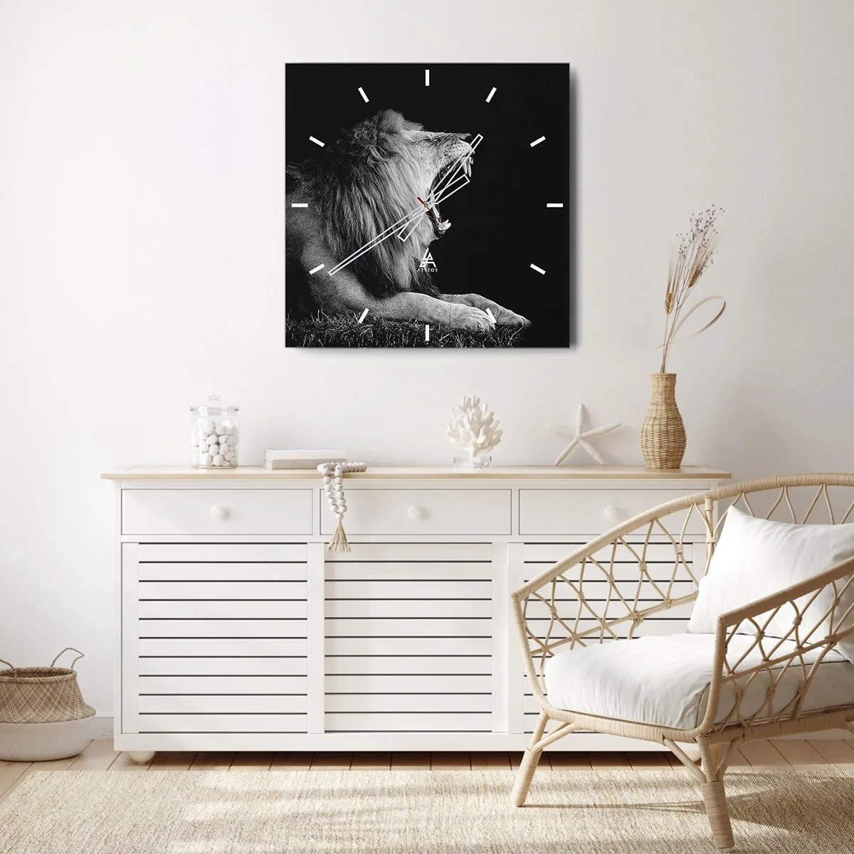 Wall clock - Clock on glass - Without Any Doubt - 30x30 cm