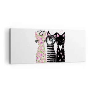 Canvas picture - There Were Three Kittens - 100x40 cm