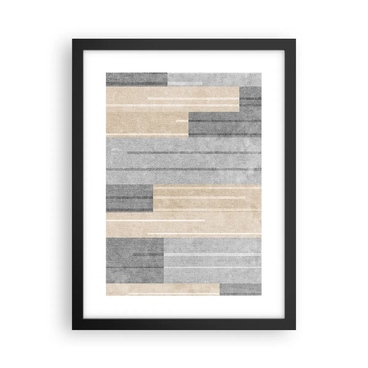 Poster in black frame - Composition: Keep Upright - 30x40 cm