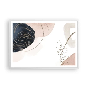 Poster in white frmae - Everything Flows - 100x70 cm