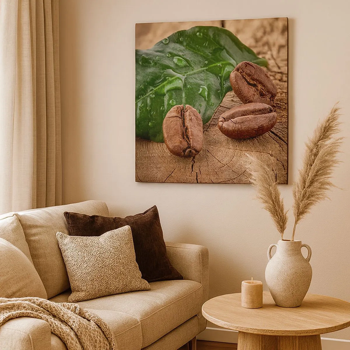 Canvas picture - Really Black - 30x30 cm