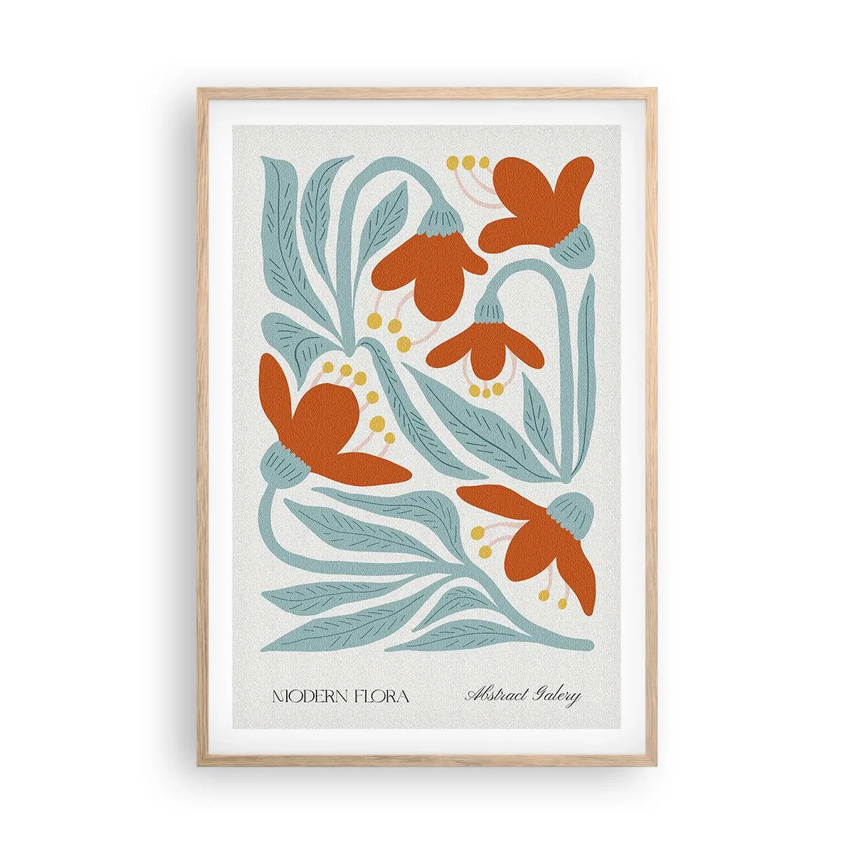 Poster in light oak frame - Towards Earth, Towards the Sun - 61x91 cm