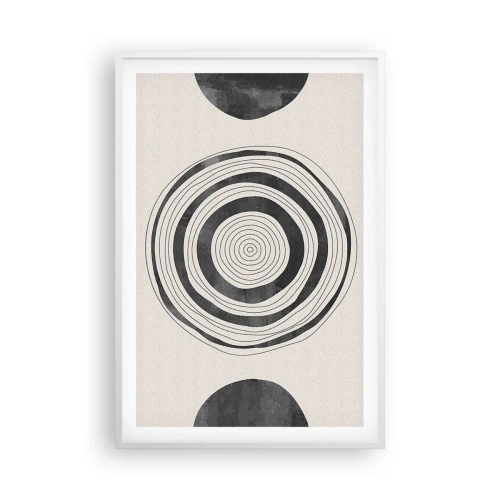 Poster in white frmae - Important What's in Between - 61x91 cm