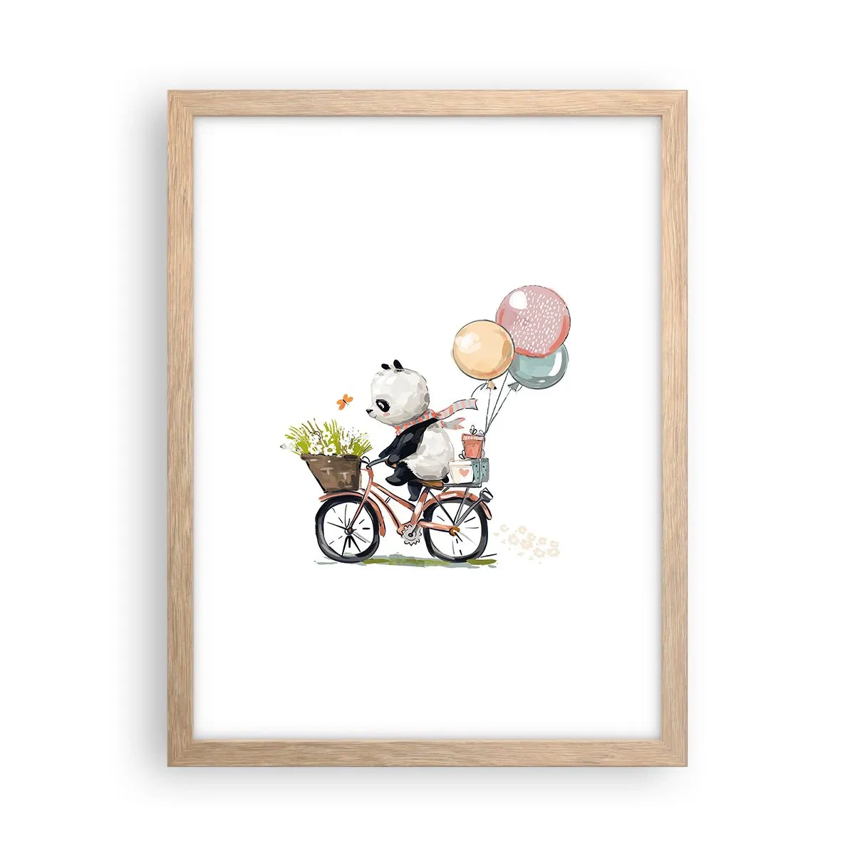 Poster in light oak frame - Lucky Day - 30x40 cm