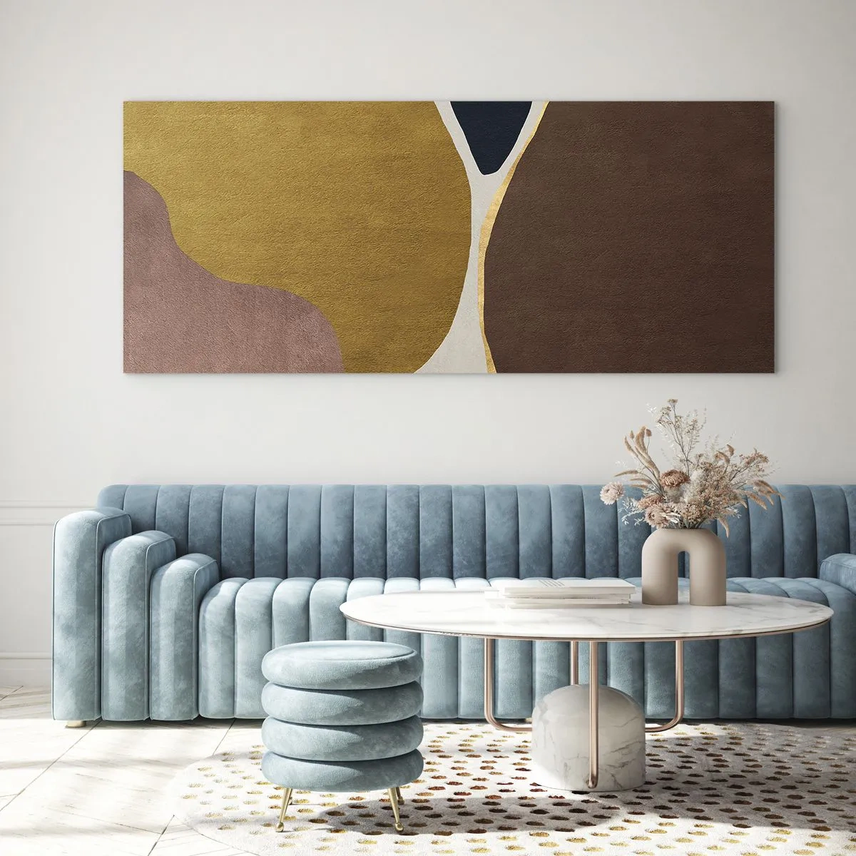 Glass picture - Abstract - Place in sSace - 140x50 cm