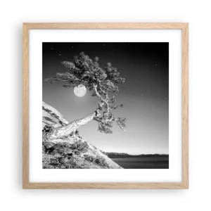 Poster in light oak frame - Winning Warrior - 40x40 cm